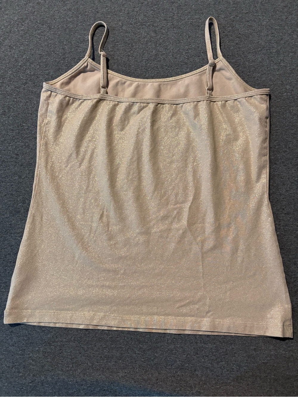 a.n.a Gold Sparkle Shimmery Spaghetti Strap Camisole - Picture 5 of 6